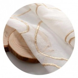 Modern Geborduurd Tule Gordijn Op Maat Gemaakt Gordijn Voile Doorschijnend Woonkamer