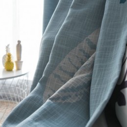 Bue Leaf Verduisteringsgordijn Op Maat Gemaakt Gordijn Moderne Minimalistische Raamdecoratie