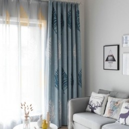 Bue Leaf Verduisteringsgordijn Op Maat Gemaakt Gordijn Moderne Minimalistische Raamdecoratie