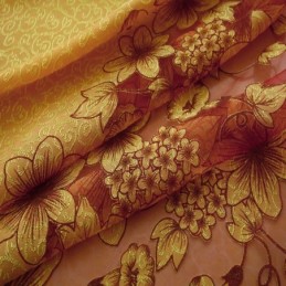 Amerikaanse Landelijke Transparante Gordijnen Op Maat Gemaakt Gordijn Bloementak Jacquard Raamdecoratie Slaapkamer