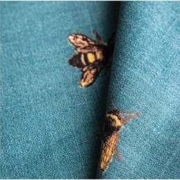 Decoratief Gordijn Van Katoenlinnen Op Maat Gemaakt Gordijn Pastorale Bij Semi-Verduisterende Slaapkamer Kinderkamer