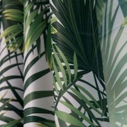 Tropisch Bedrukt Verduisteringsgordijn Op Maat Gemaakt Gordijn Met Bladeren Van Tule Voor De Slaapkamer