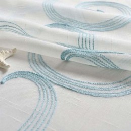 Ademend Gordijn Op Maat Gemaakt Gordijn Met Gelukzalige Wolken Borduurwerk Woonkamer