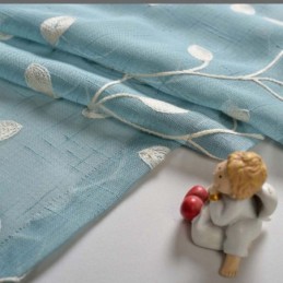 Landelijk Gordijn Op Maat Gemaakt, Ademend, Bladborduurwerk, Woonkamer