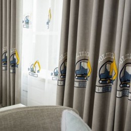 Cartoon Geborduurd Gordijn Op Maat Gemaakt Voor Kinderkamers