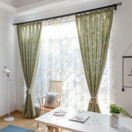 Verduisteringsgordijn Van Katoen En Linnen, Op Maat Gemaakt, Amerikaans Bedrukt, Ademend Raampaneel Voor De Slaapkamer