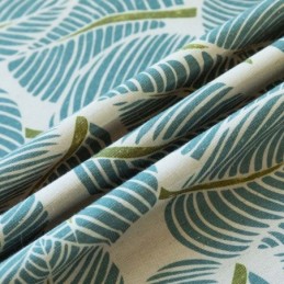 Modern Max Verduisteringsgordijn Op Maat Gemaakt Gordijn Groen Blad Bedrukt Slaapkamer