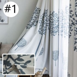 Stoffen Raamdecoratie In Scandinavische Stijl Met Grote Boom, Op Maat Gemaakt Gordijn