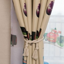 Verduisteringsgordijnen Voor Kinderen, Mooie Cartoon Autoprint Decoratie Raamgordijnen