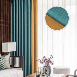 Pied-De-Poule Jacquard Gordijn Op Maat Gemaakt Verduisterend Gordijn Voor Woonkamer Slaapkamer