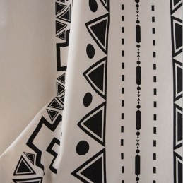 Buitengordijnen, Waterdichte Gordijnen Met Geometrische Print Voor Veranda, Prieel