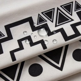 Buitengordijnen, Waterdichte Gordijnen Met Geometrische Print Voor Veranda, Prieel