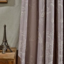 Retro Semi-Verduisteringsgordijn Op Maat Gemaakt Gordijn Precisie Jacquard Woonkamer