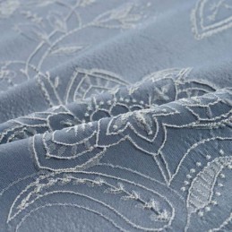 Retro Semi-Verduisteringsgordijn Op Maat Gemaakt Gordijn Precisie Jacquard Woonkamer