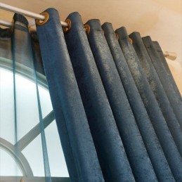 Chenille Gordijn Op Maat Gemaakt Gordijn Met Uitgeholde Borduurwerkbloem