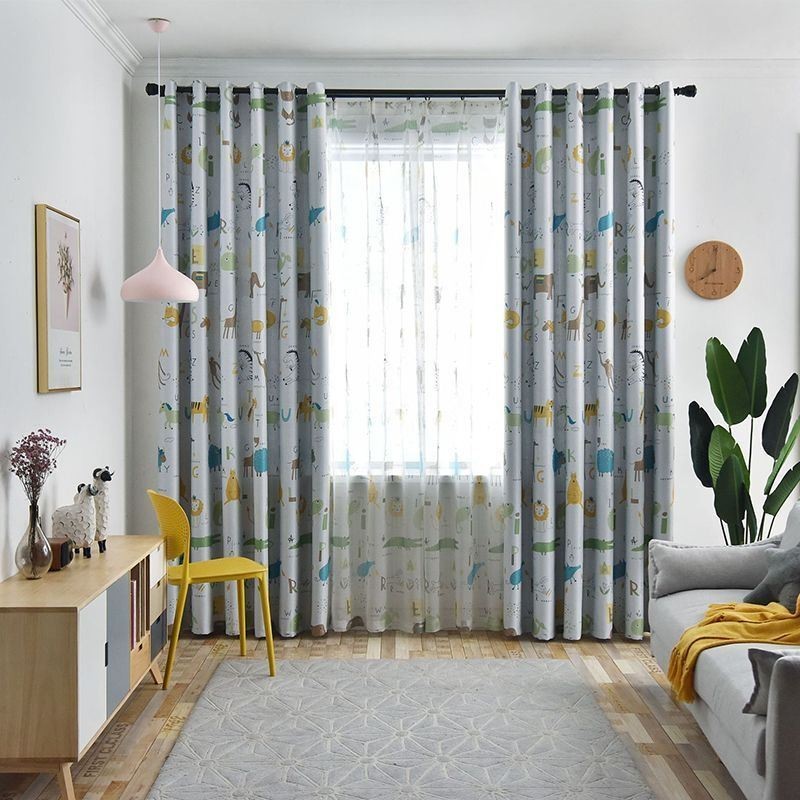 Verduisteringsgordijn Op Maat Gemaakt Gordijn Met Dierenpatronen Voor De Kinderkamer
