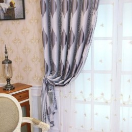 Nordic Max Verduisteringsgordijn Op Maat Gemaakt Gordijn Vine Jacquard Bedrukt Voor Slaapkamer