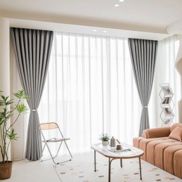 Moderne Effen Gordijnen, Verduisteringsgordijnen, Op Maat Gemaakt Gordijn Voor De Woonkamer, Slaapkamer
