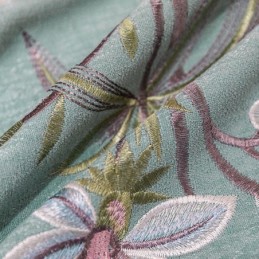 Chenille Gordijn Op Maat Gemaakt Gordijn Moderne Bloemenborduursels