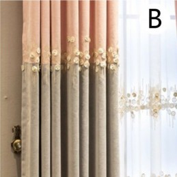 Verduisteringsgordijn Op Maat Gordijn Nordic Bloemen Borduurwerk Decoratief