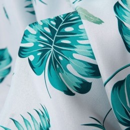 Moderne Tropische Bedrukte Gordijnen Met Groene Bladeren Voor De Woonkamer