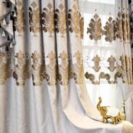 Gordijn Op Maat Gemaakt Gordijn Europa Stijl Borduurwerk