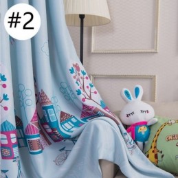 Cartoon Huis Verduisterende Gordijnen Kinderkamer Gordijn Op Maat Gemaakt Gordijn