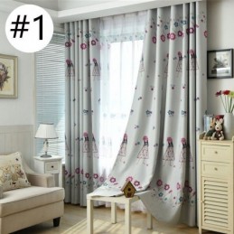 Cartoon Girl Print Gordijn Op Maat Gemaakt Gordijn Kinderkamer Thermisch Geïsoleerd Verduisterend