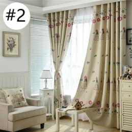 Cartoon Girl Print Gordijn Op Maat Gemaakt Gordijn Kinderkamer Thermisch Geïsoleerd Verduisterend