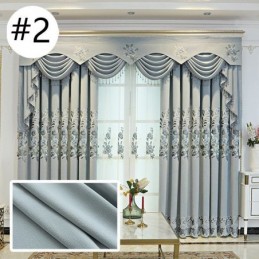 Gordijnen Op Maat Gemaakt Europees Gordijn Met Bloemenborduurwerk