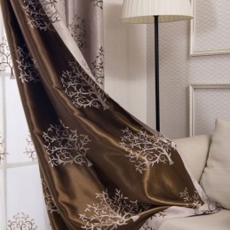 Moderne Verduisteringsgordijnen, Boomjacquardgordijnen, Stoffen Gordijnen