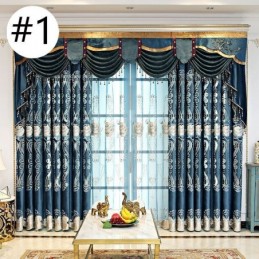 Chenillegordijn Op Maat Gemaakt Gordijn Europese Stijl Bloemenborduurwerk