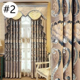 Chenillegordijn Op Maat Gemaakt Gordijn Europese Stijl Bloemenborduurwerk