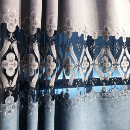 Chenillegordijn Op Maat Gemaakt Gordijn Europese Stijl Bloemenborduurwerk