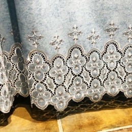 Chenillegordijn Op Maat Gemaakt Gordijn Europese Stijl Bloemenborduurwerk