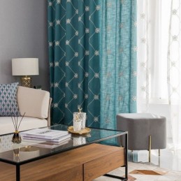 Modern Gordijn Op Maat Gemaakt Gordijn Katoen Ruitvormig Rooster