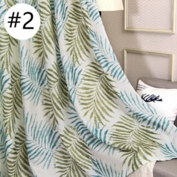 Tropisch Bedrukt Verduisteringsgordijn Op Maat Gemaakt Gordijn Amerikaanse Bladeren Tule Voor Slaapkamerpaneel