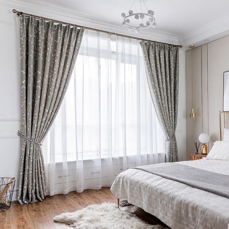 Modern Gordijn Op Maat Gemaakt Gordijn Met Bloemenprint Voor Thuis