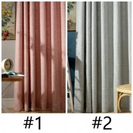 Nordic Gordijn Op Maat Gordijn Minimalistisch Katoen Linnen Effen Kleur