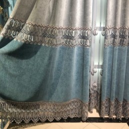 Chenille Gordijn Op Maat Gemaakt Gordijn Moderne Borduurwerk Woonkamer