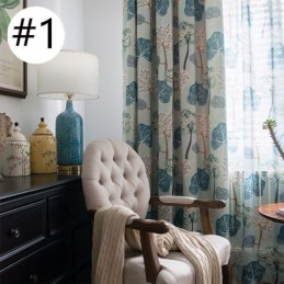 Modern Gordijn Op Maat Gemaakt Gordijn Katoen Print Bomen