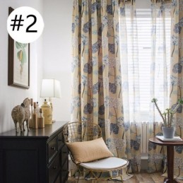 Modern Gordijn Op Maat Gemaakt Gordijn Katoen Print Bomen