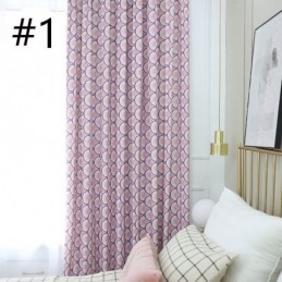 Modern Gordijn Op Maat Gemaakt, Katoenen Gordijn Met Visschubbenpatroon