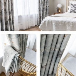 Moderne Gordijnen Op Maat Gemaakt Gordijn Marmerpatroon Home