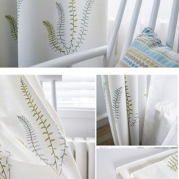 Nordic Gordijn Op Maat Gemaakt Gordijnbladpatroon Home