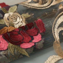 Luxe Transparante Gordijnen Op Maat Gemaakt Amerikaans Gordijn Met Kleurverloop En Borduurwerk Voor De Slaapkamer