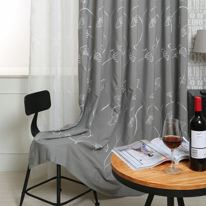 Nordic Gordijn Op Maat Gordijn Katoenen Blad Borduurwerk