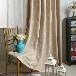 Nordic Gordijn Op Maat Gordijn Katoenen Blad Borduurwerk