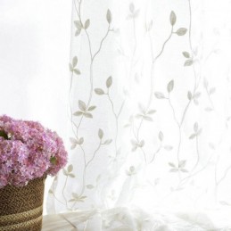 Europees Pastoraal Gordijn Op Maat Gemaakt Met Reliëfpatroon