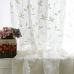 Europees Pastoraal Gordijn Op Maat Gemaakt Met Reliëfpatroon